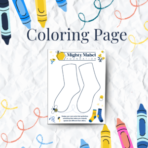 Socks Coloring Page